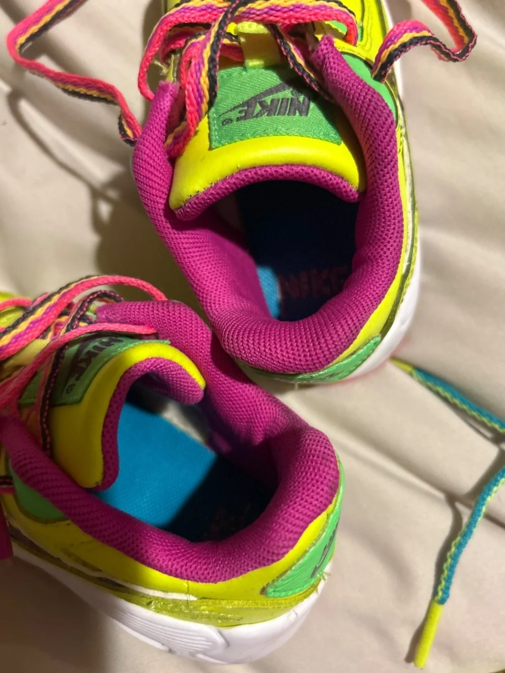 Two pairs of Nike toddler size 6c sneakers